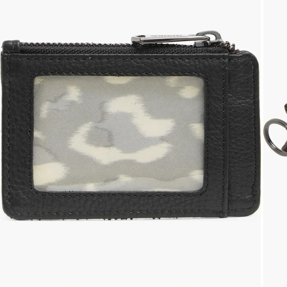 Black and White Cowhide Card Holder